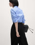 Marks & Spencer "Cotton Rich Striped Fitted Shirt"